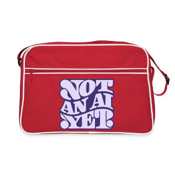 Pas encore une IA - Sac Retro - rouge/blanc - Devant
