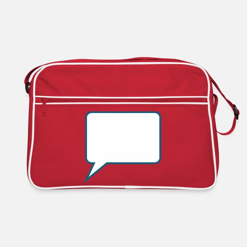 Personalize your own speech bubble comic Retro Bag