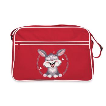 happy_hasi1 - Retro Bag - red/white - Front