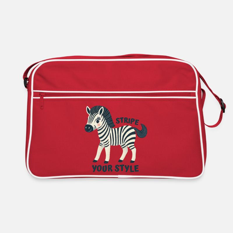 Stylish Zebra Retro Tasche