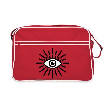 All-Seeing Eye Shine - Retro Bag - red/white - Front