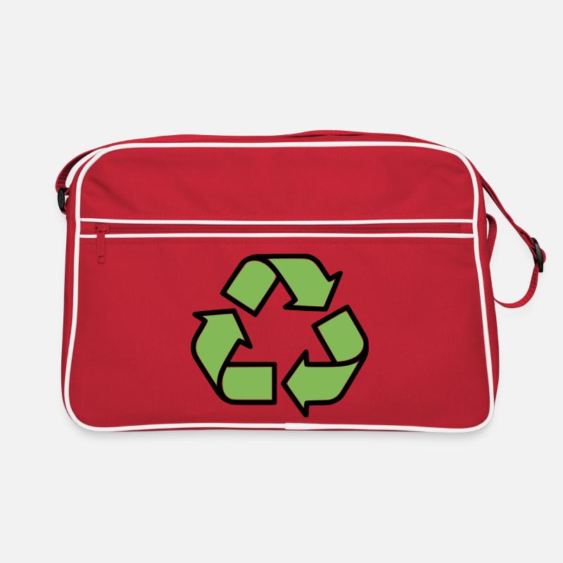 Plan du panneau de recyclage Sac Retro