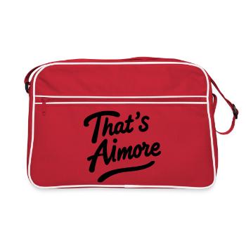 « C’est AiMore » Chemise à jeu de mots - Sac Retro - rouge/blanc - Devant