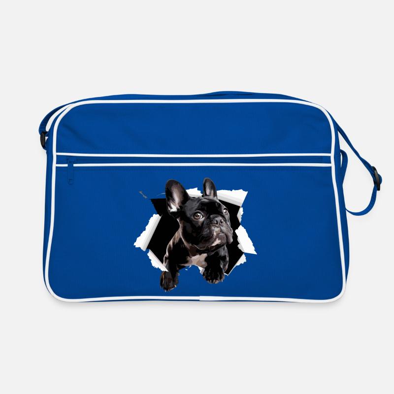 French Bulldog Breakthrough Funny Retro Bag