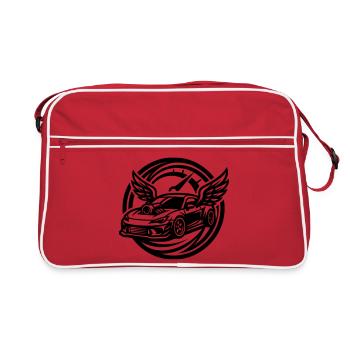 Compteur de réglage de voiture - Sac Retro - rouge/blanc - Devant