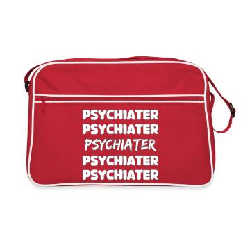 Cadeau pour psychiatre - Sac Retro - rouge/blanc - Devant