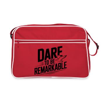 Oser être remarquable - Sac Retro - rouge/blanc - Devant
