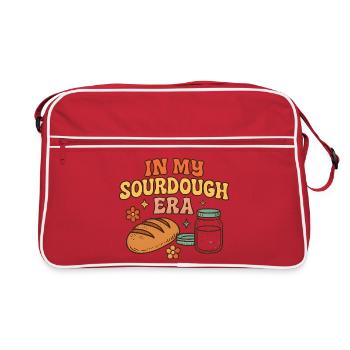 Pâtisserie pâtissière au levain à mon époque - Sac Retro - rouge/blanc - Devant