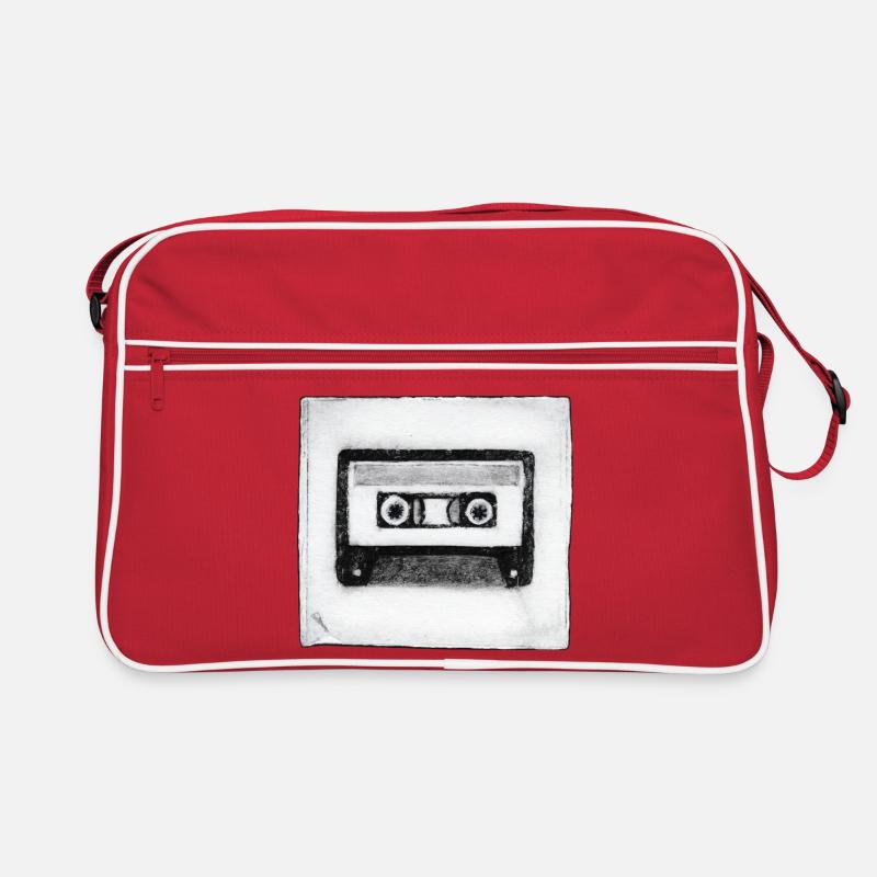 Cassette - œuvres sculptées à la main Sac Retro