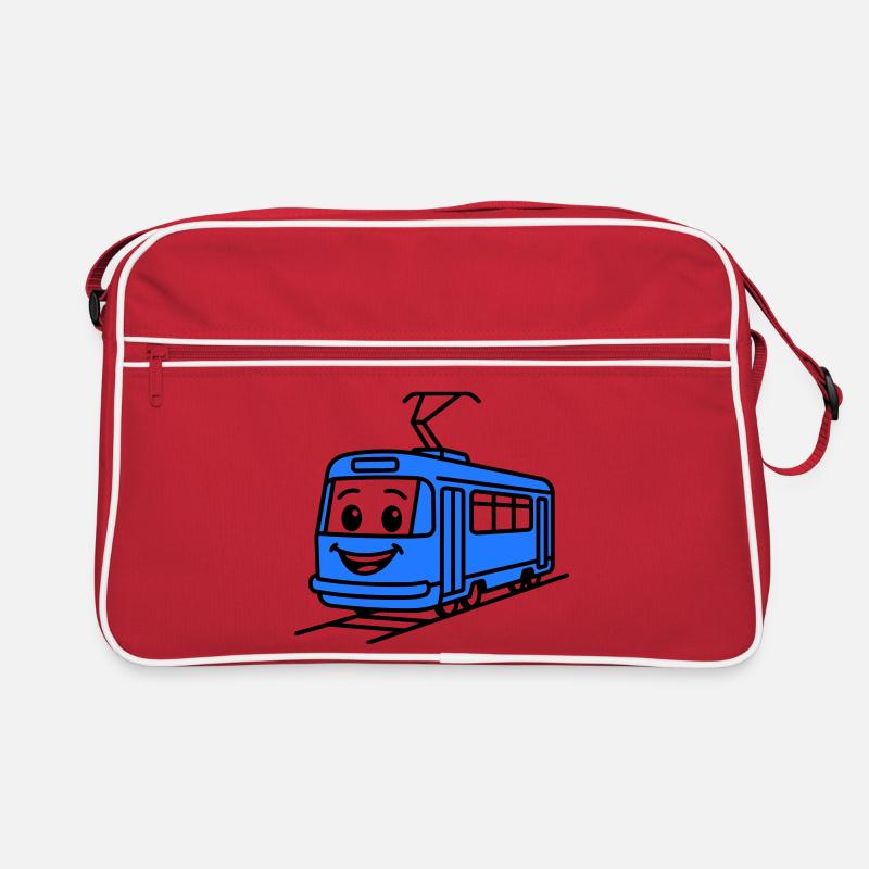 Dessin animé du tramway Sac Retro