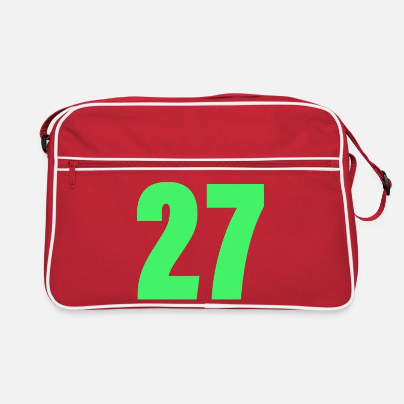 Vert néon 27 Typographie Noir Sac Retro