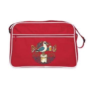 Beer Seagull - Retro Bag - red/white - Front