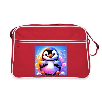 penguin - Retro Bag - red/white - Front