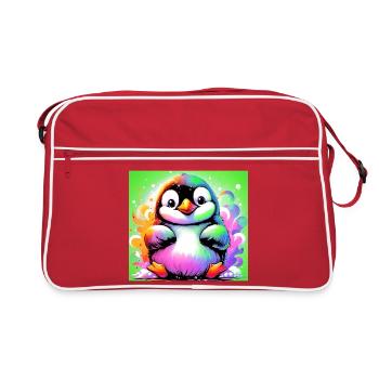 penguin - Retro Bag - red/white - Front