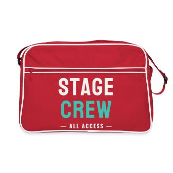 Stage Crew All Access Stage Team Staff Concert - Retro Bag - red/white - Front