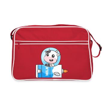 La Lune Laitière Vacche Rocket - Sac Retro - rouge/blanc - Devant