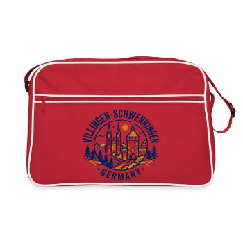 Vintage Villingen Schwenningen Germany City - Retro Tasche - Rot/Weiß - Vorne