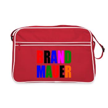 brandmauer - Retro Tasche - Rot/Weiß - Vorne