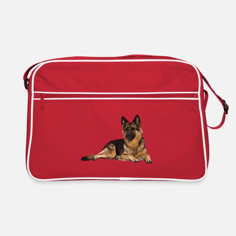 German shepherd dog Retro Bag