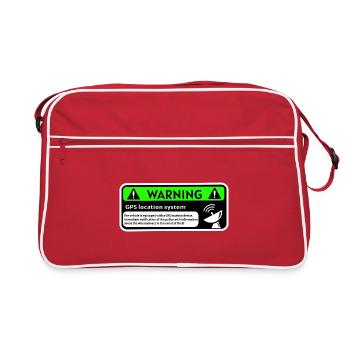 Gps Tracker - Sac Retro - rouge/blanc - Devant