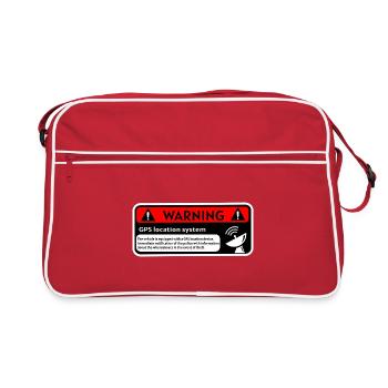 GPS Avertissement - Sac Retro - rouge/blanc - Devant