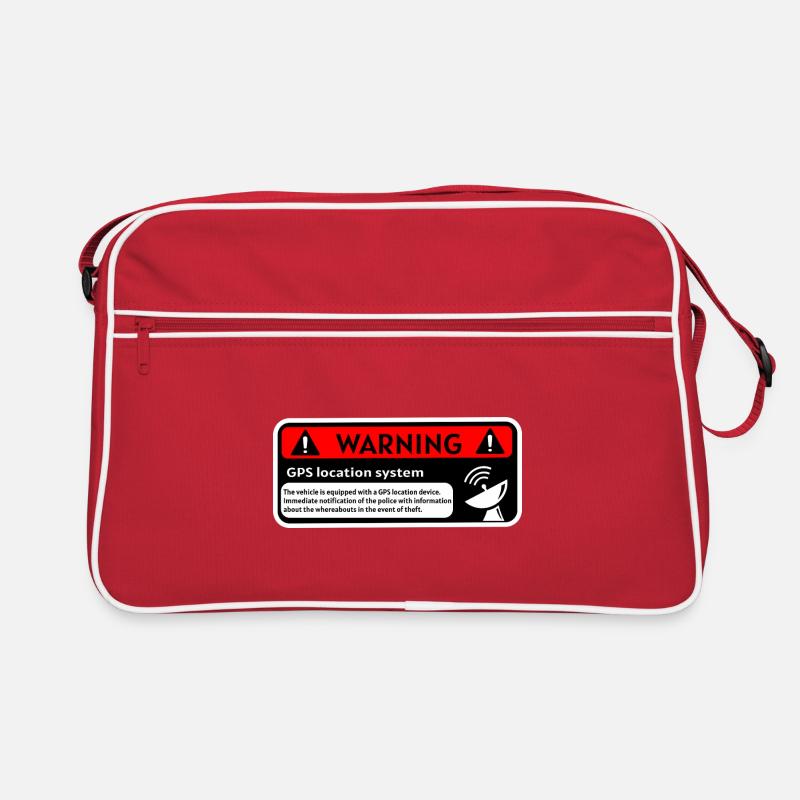GPS Avertissement Sac Retro