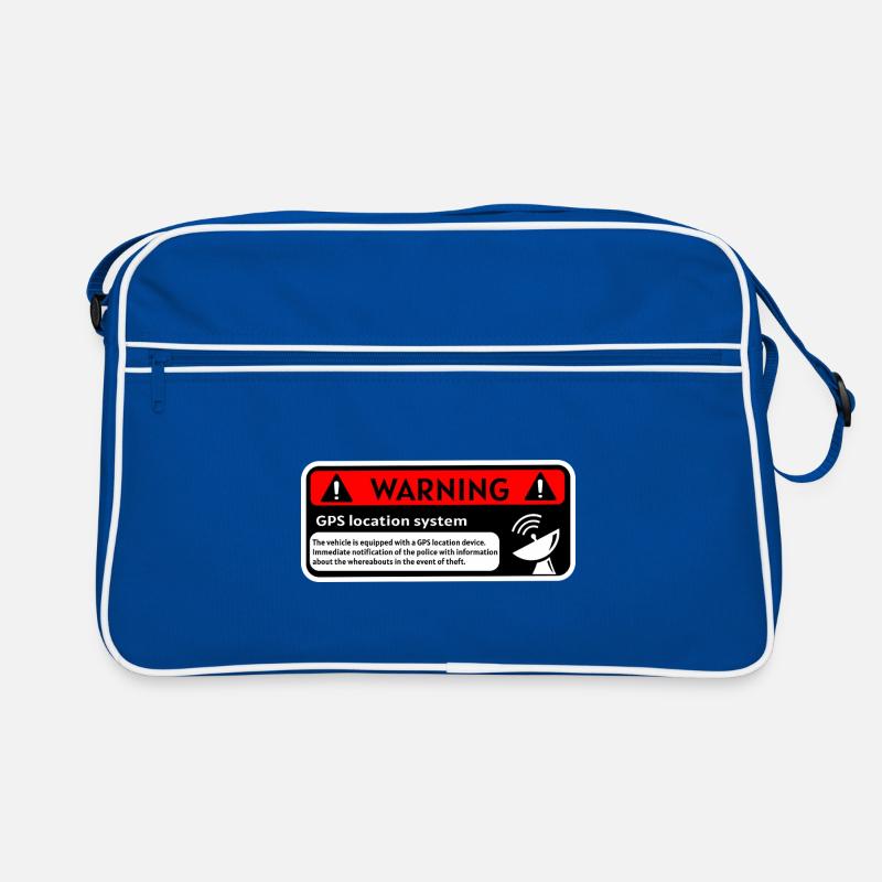 GPS-Warnung Retro Tasche