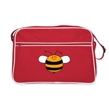 Bee Mine? - Retro Bag - red/white - Front
