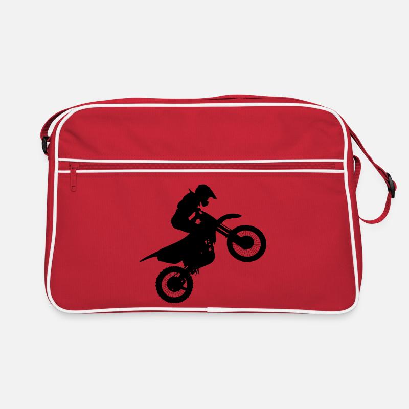 Image du pilote de motocross # Sac Retro