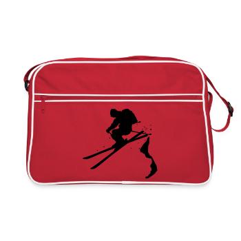 ski_freerider - Sac Retro - rouge/blanc - Devant