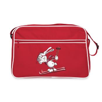 Ski Lapin - Sac Retro - rouge/blanc - Devant