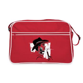 Cowboy Western Bandit Symbol Comic Wild - Sac Retro - rouge/blanc - Devant