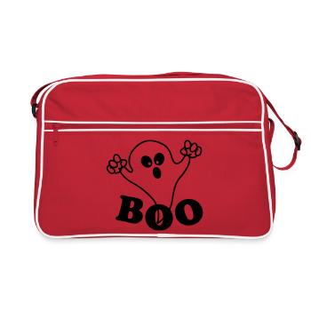 Spuk Boo - Retro Tasche - Rot/Weiß - Vorne