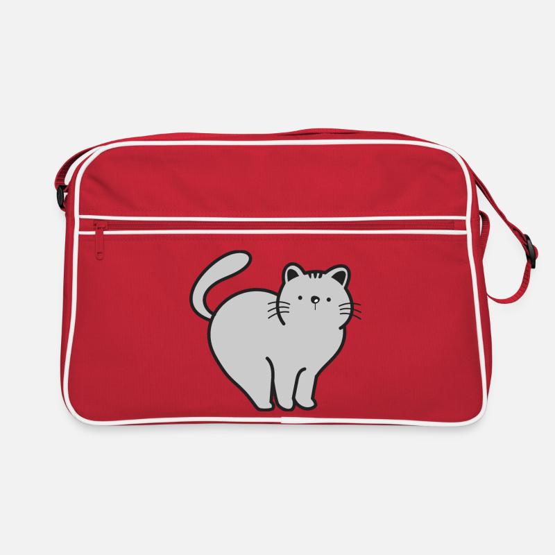 Katze Katzen Retro Tasche
