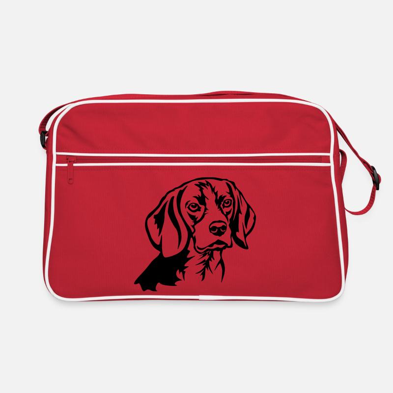 Beagle Kopf Retro Tasche