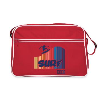 Surf Code - Retro Bag - red/white - Front
