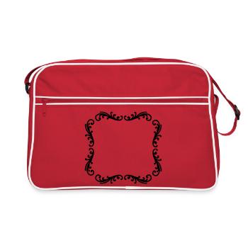 Decorative frame photo frame - Retro Bag - red/white - Front