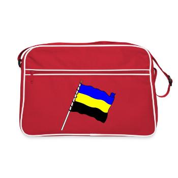 Flag province Gueldre - Sac Retro - rouge/blanc - Devant