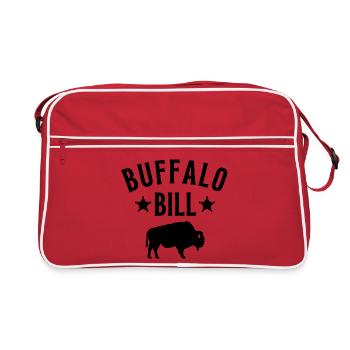 Buffalo bill, country, western - Retro Bag - red/white - Front
