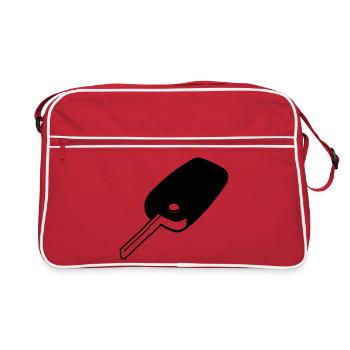 Instructeur de conduite de clé de voiture - Sac Retro - rouge/blanc - Devant