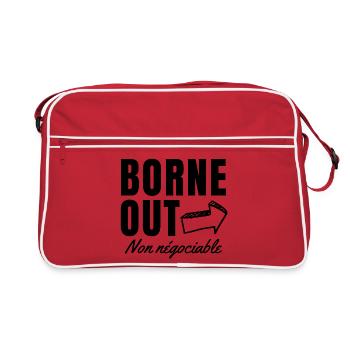 réforme des retraites, retraites, retraite - Sac Retro - rouge/blanc - Devant