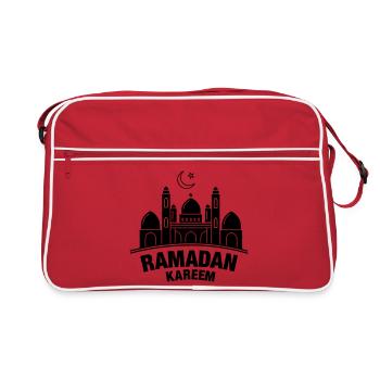 Mosquée Ramadan Kareem - Sac Retro - rouge/blanc - Devant