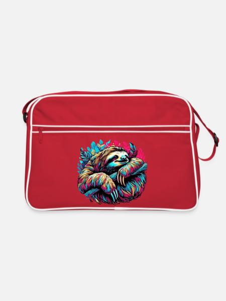 Paresse - Sac Retro - rouge/blanc
