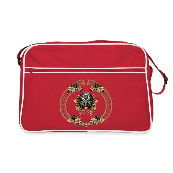 Masque de fantaisie génial. - Sac Retro - rouge/blanc - Devant
