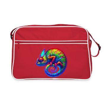 Chameleon - Retro Bag - red/white - Front