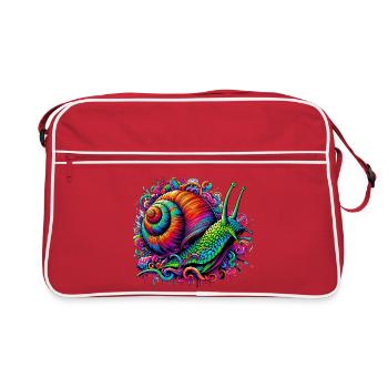 Escargot - Sac Retro - rouge/blanc - Devant