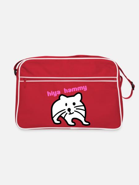 hiya hammy - Retro Bag - red/white