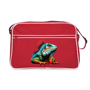 Iguane - Sac Retro - rouge/blanc - Devant