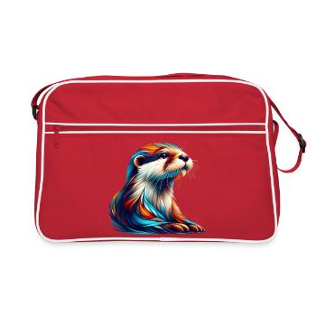 Loutre - Sac Retro - rouge/blanc - Devant
