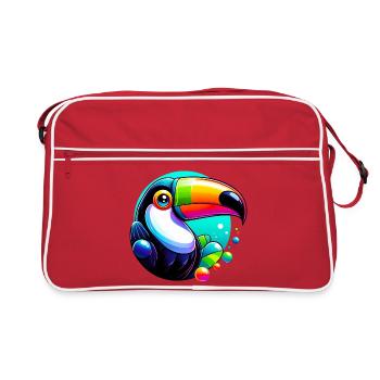 Toucan - Retro Bag - red/white - Front